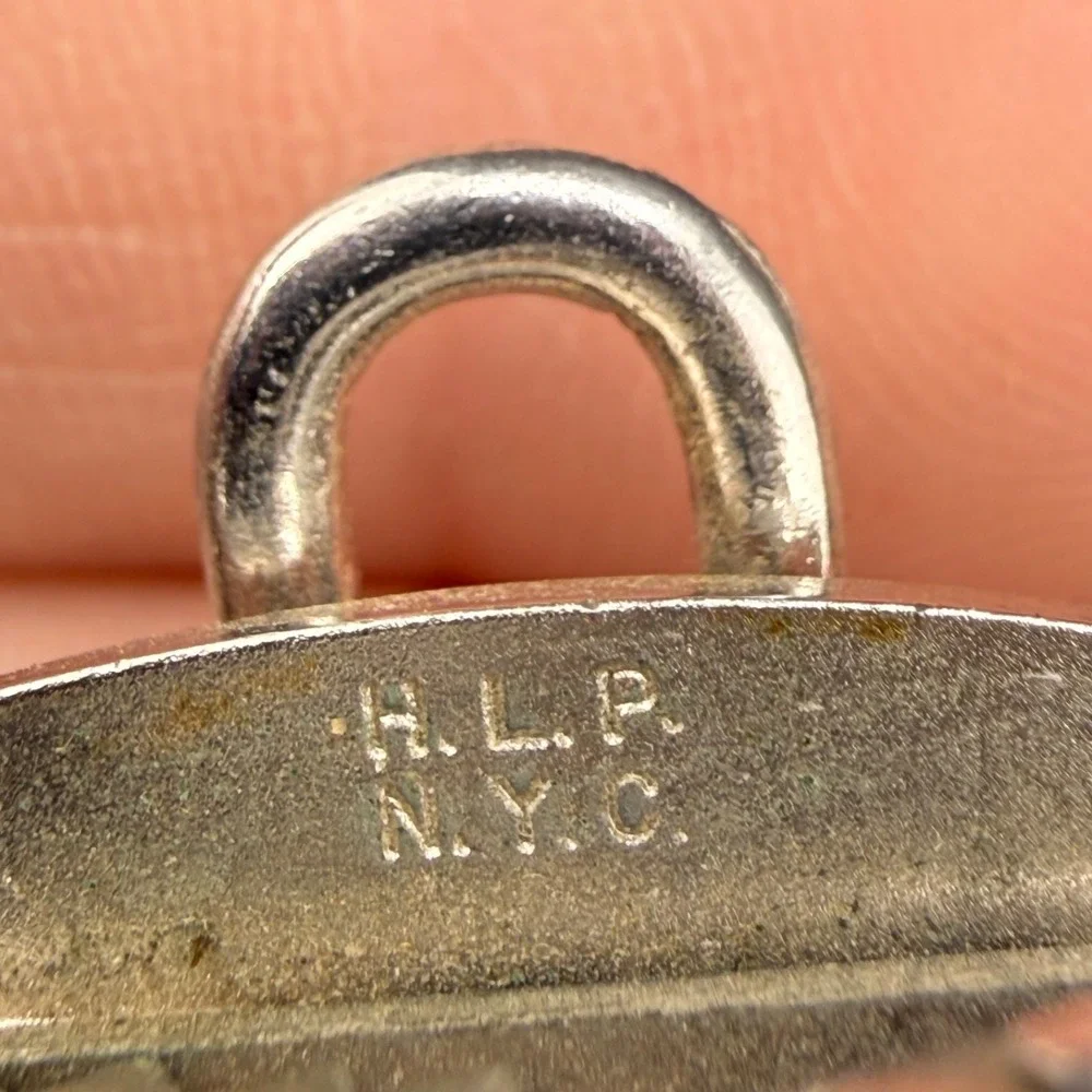Vintage Master Lock Tie Clip Silver Tone HLP NYC